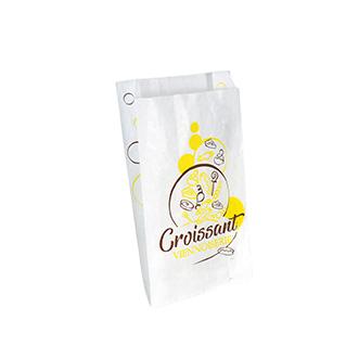 SAC CROISSANT BLANC 102 12+5X21CM