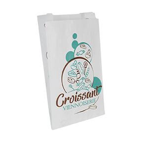 SAC CROISSANT BLANC 105 16+8X28CM