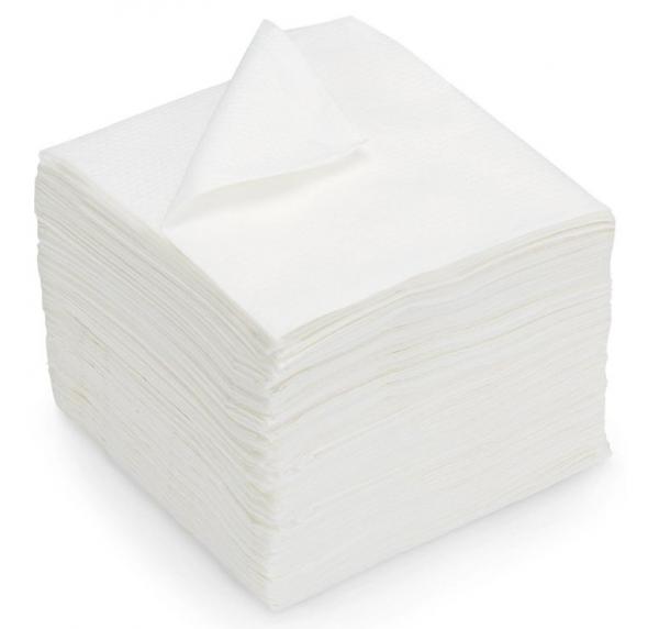 SERVIETTE 30X30 1 PLI BLANCHE 1/4