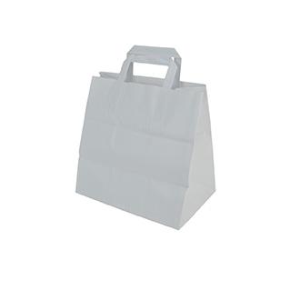 SAC CABAS KRAFT BLANC 26+17X26CM