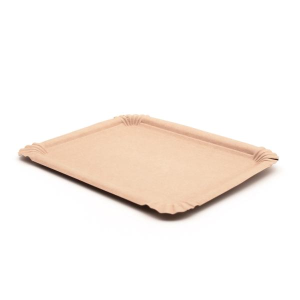 ASSIETTE RECTANGLE BRUN 11X17CM