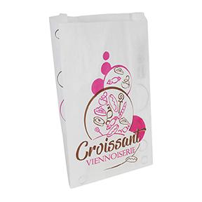 SAC CROISSANT BLANC 106 20+7X33CM