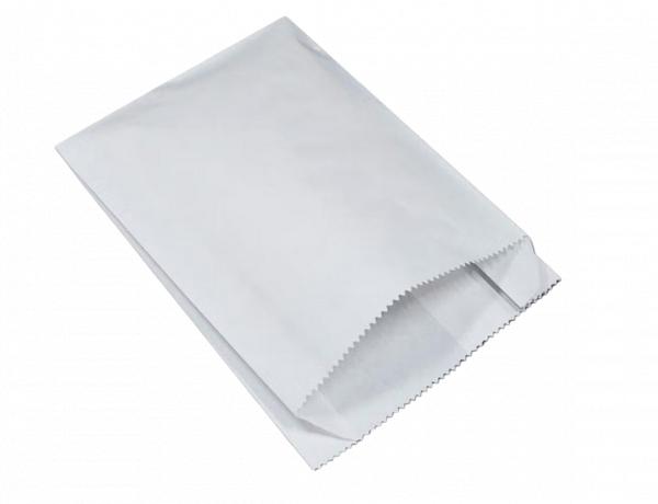 SAC SOUFFLET BLANC N°8 20+7X48CM