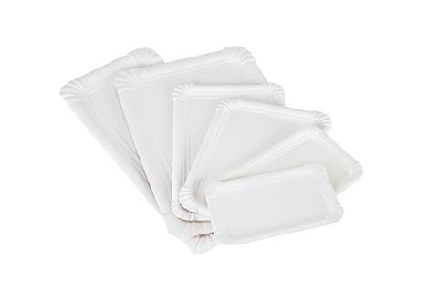 ASSIETTE RECTANGLE BLANCHE 13X20CM