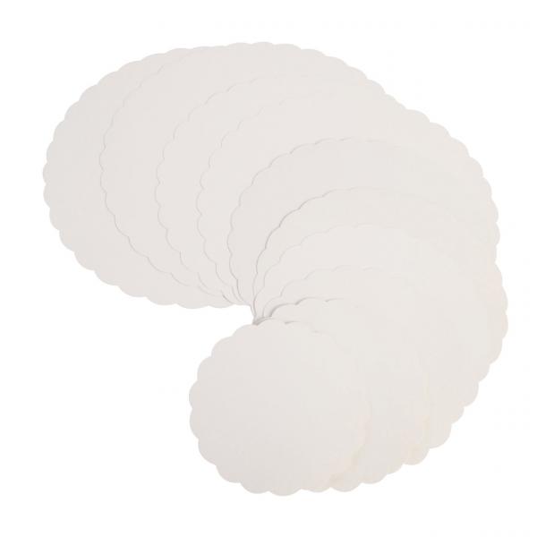 ROND FESTONNE BLANC 27CM