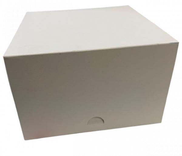 BOITE PATISSIERE BLANCHE 26X13CM