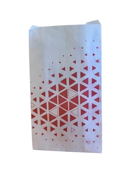 SAC PARAFFINE ROUGE 22+5.2+5.2X40 CM