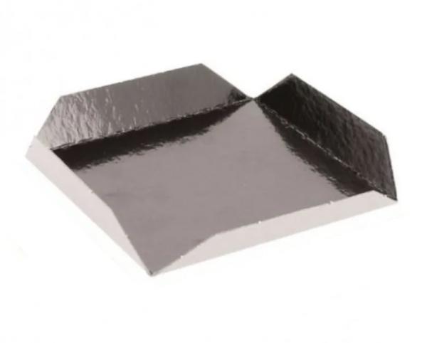 CARRE PLIE 8X8 NOIR/BLANC NACRE REV