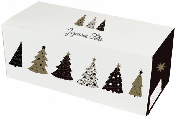 BOITE BUCHE XL 25X13X13 CM XMAS TREE