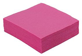 SERVIETTE COCKTAIL 25X25 FUCHSIA