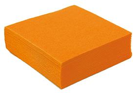 SERVIETTE COCKTAIL 25X25 MANDARINE