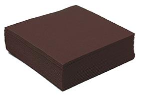 SERVIETTE COCKTAIL 20X20 CHOCOLAT