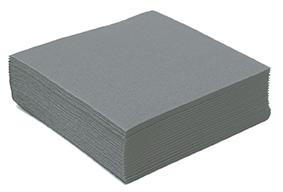SERVIETTE COCKTAIL 25X25 GRIS
