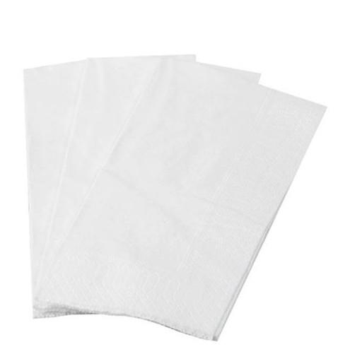 SERVIETTE 33X33 2 PLIS 1/8 BLANCHE