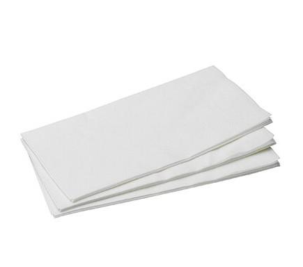 SERVIETTE 40X40 2 PLIS 1/8 BLANCHE