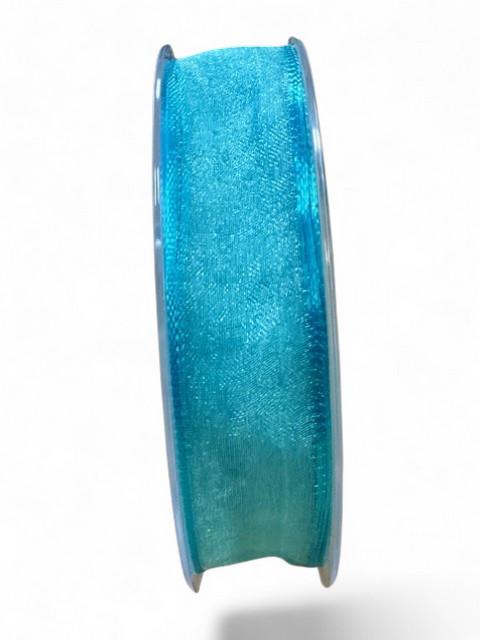 RUBAN ORGANZA 25MMX20M BLEU CIEL