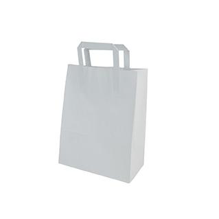 SAC CABAS KRAFT BLANC 22+10X28CM
