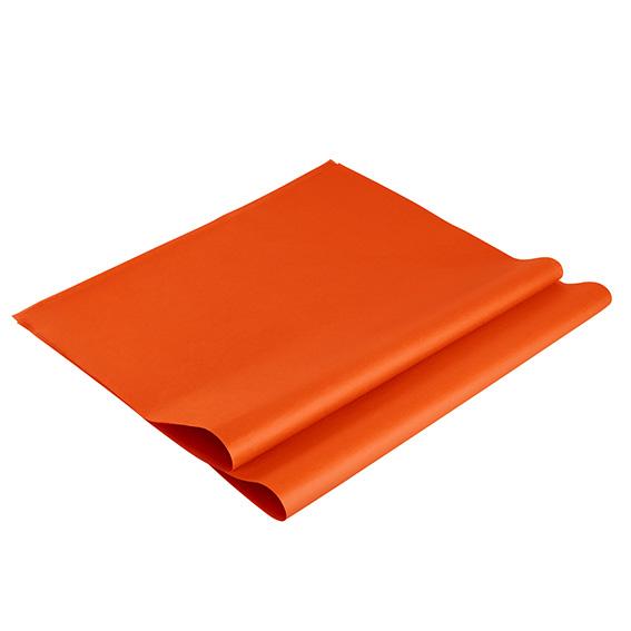 MOUSSELINE COULEUR ORANGE 50X70CM