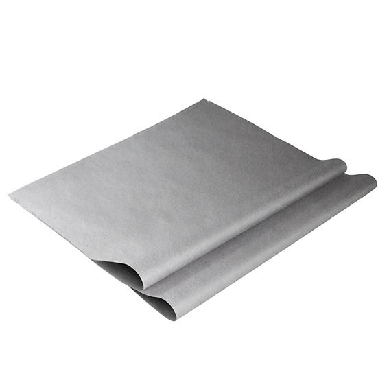 MOUSSELINE COULEUR ARGENT 50X70CM