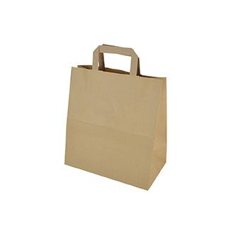 SAC CABAS KRAFT BRUN 26+14X29CM
