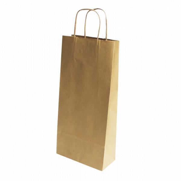 SAC KRAFT 2 BOUTEILLES 18+8x39 CM