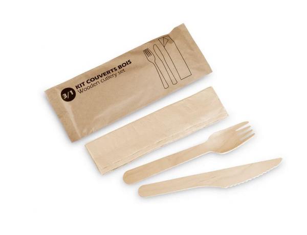 SET COUVERTS BOIS KIT 3/1