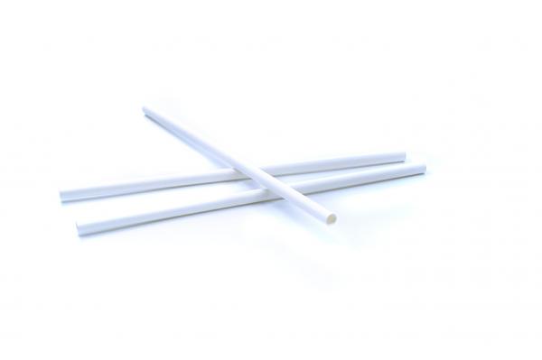 PAILLE CARTON BLANC 20CM 6MM  PSW200