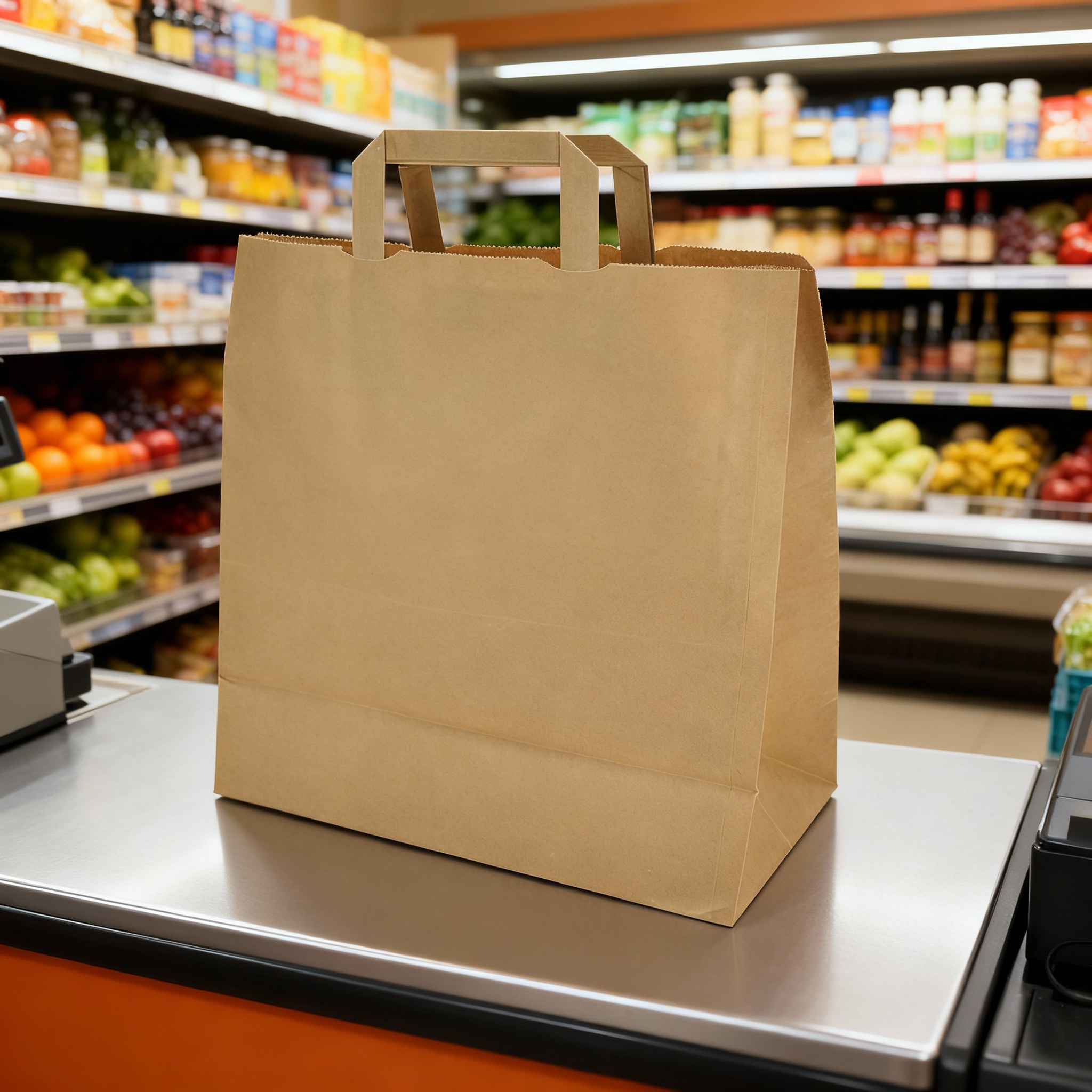 Sac cabas papier neutre et couleur