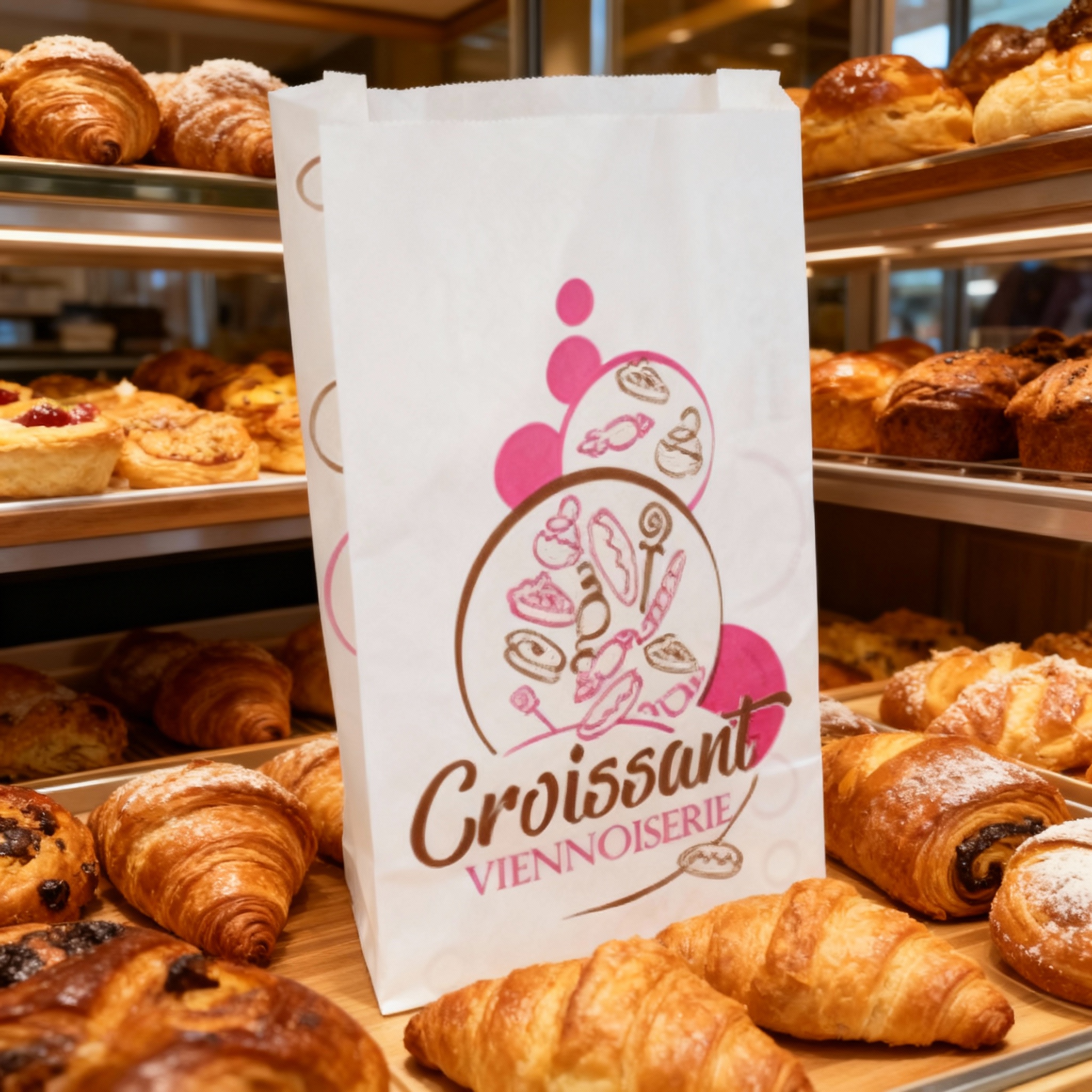 Sac croissant papier